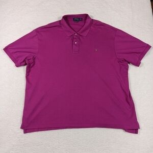 Polo Ralph Lauren Shirt Mens 3XB Pink Polo Pima Soft Touch Flesh Pony